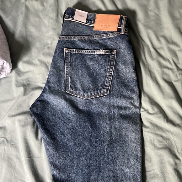Moussy Vintage Sundown High-Rise Distressed Straight-Leg Jeans New Size 32 - Picture 4 of 6